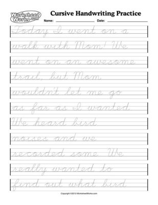 how do you practice cursive writing effectively?